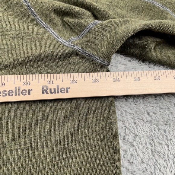 Smartwool Sweater Mens XL Green Merino Wool Crewneck Pullover Knit Hiking - Picture 7 of 10